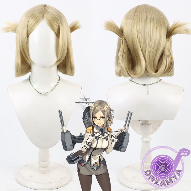Anime Cosplay Wig Heat Resistant - Katori Cosplay Wig Kantai Collection Champagne