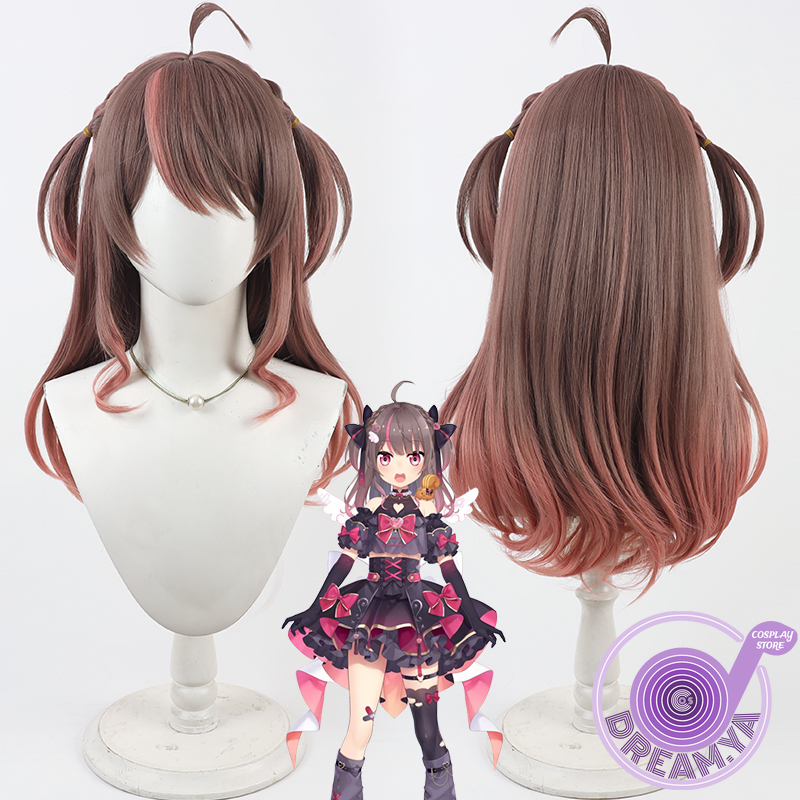 Anime Cosplay Wig Heat Resistant - Natsuiro Matsuri Cosplay Wig Vtuber Brown