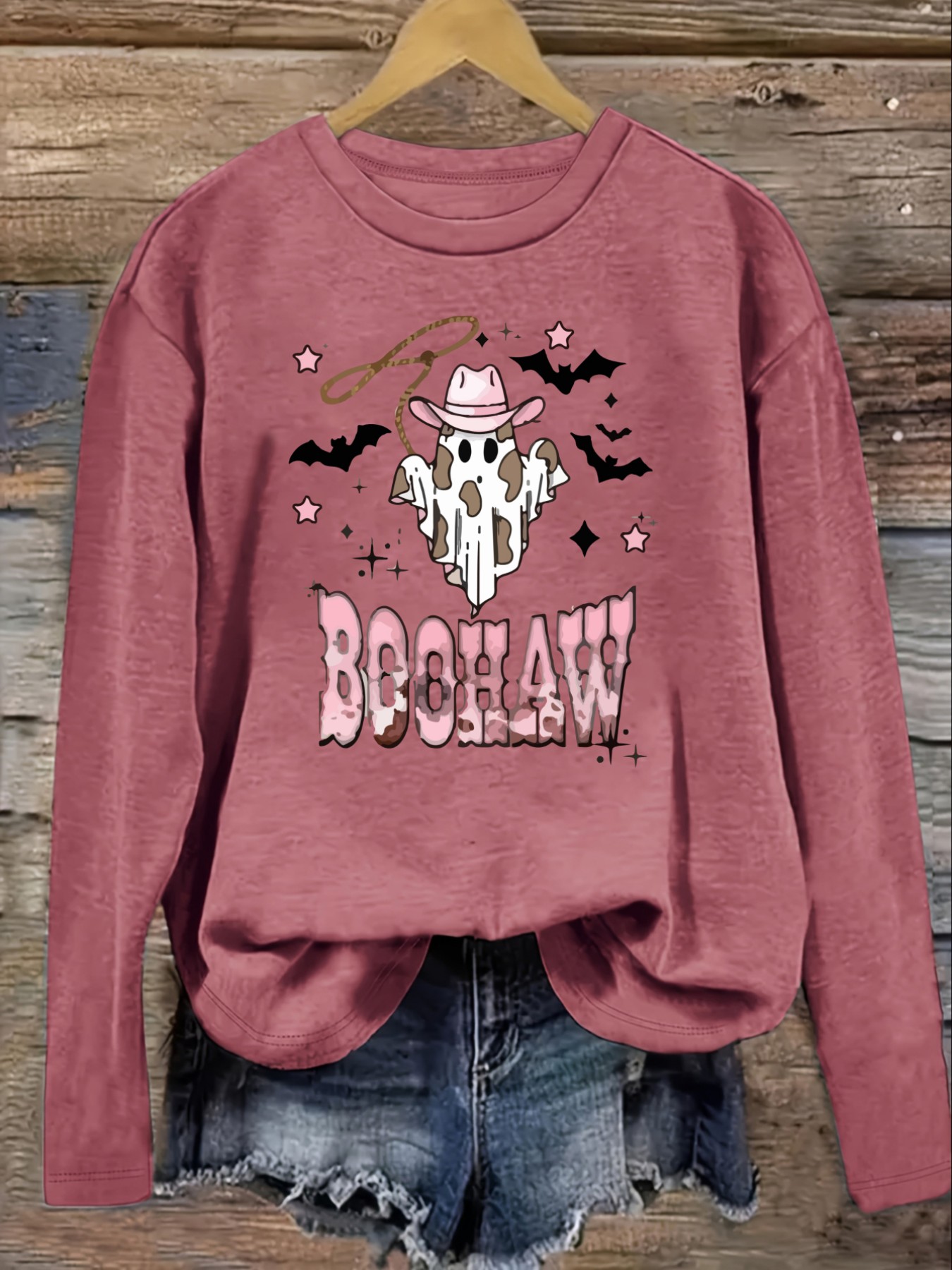 Women's Casual Long Sleeve Cre - Costumes 评论和价格