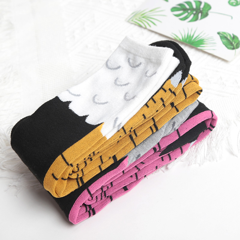 1Pairs Women Print Knee High S - Funny Chicken Leg Socks 评论和价格