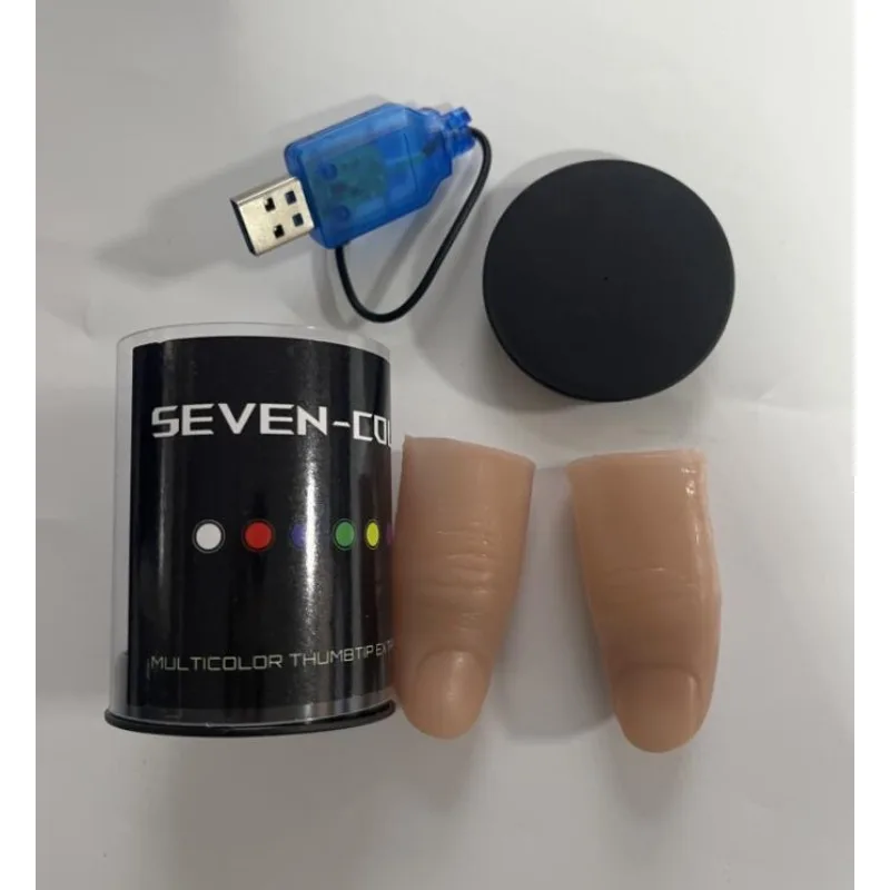 Seven Colors LED Light Thumb M - Thumb Tip Magic Trick Set 评论和价格