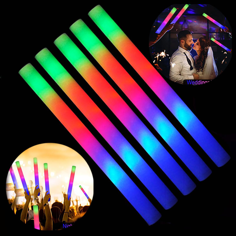 30/60pcs LED Glow Foam Stick F - Flashing Led Foam Sticks Party 评论和价格
