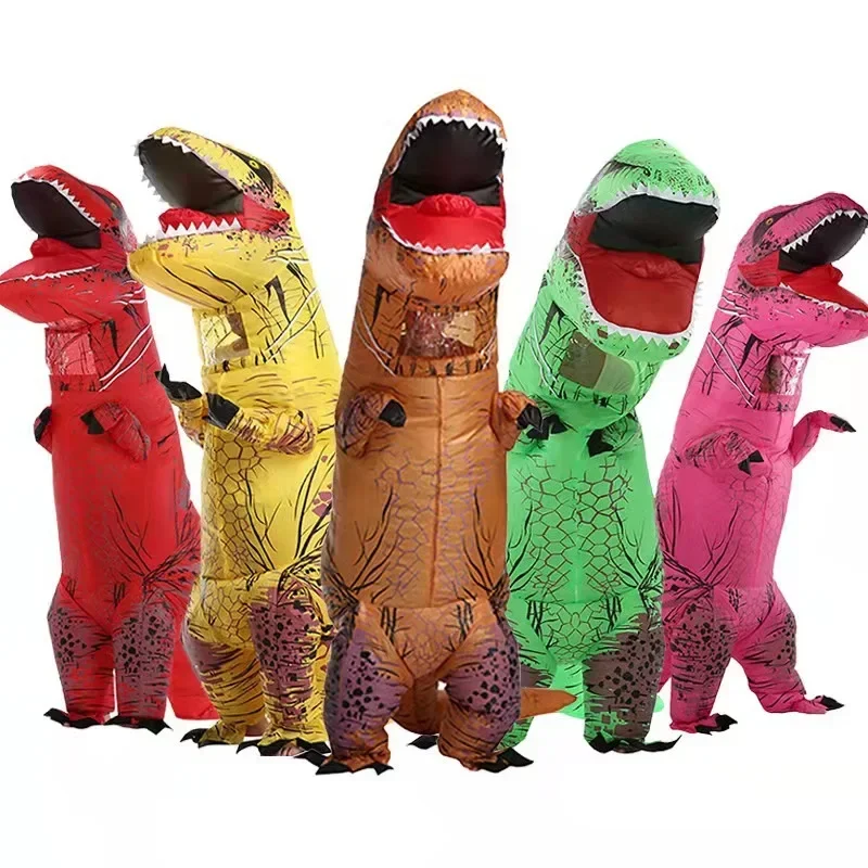 Tyrannosaurus rex inflatable c - Inflatable Dinosaur Costume Adult 评论和价格