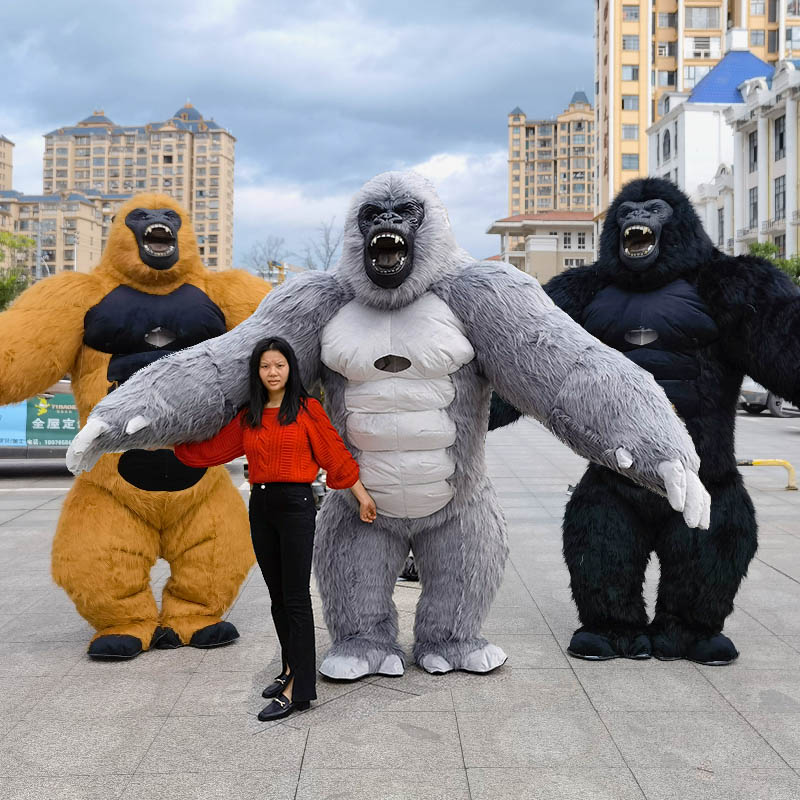 Real Life Inflatable Gorilla M - Inflatable Dinosaur Costume Adult 评论和价格