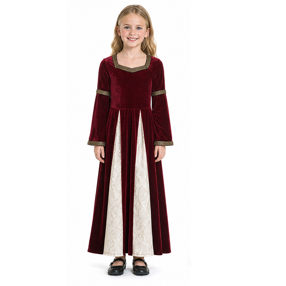 Medieval Renaissance Style Vel - Medieval Renaissance Dress Women 评论和价格