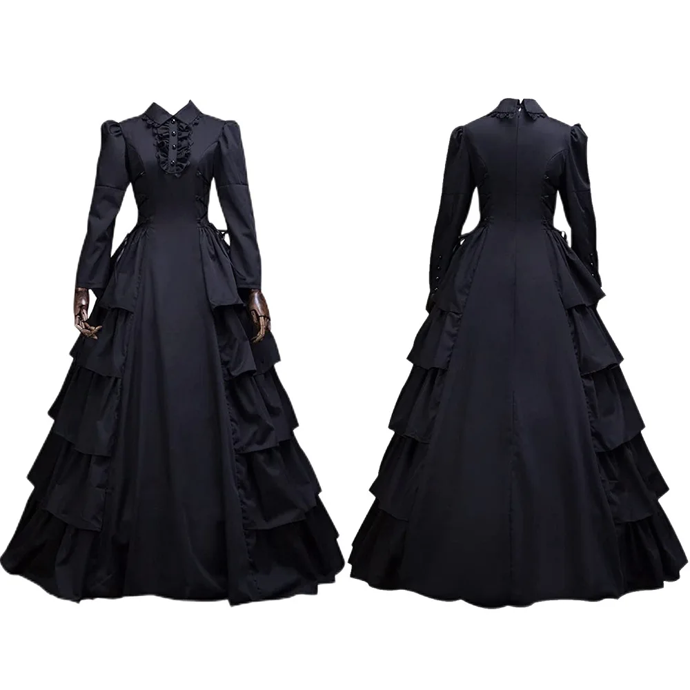 Medieval Victorian Retro Princ - Medieval Renaissance Dress Women 评论和价格