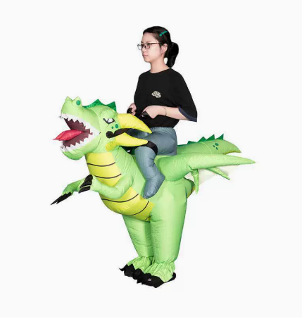 1 pcs Halloween Inflatable Dra - Inflatable Dinosaur Costume Adult 评论和价格