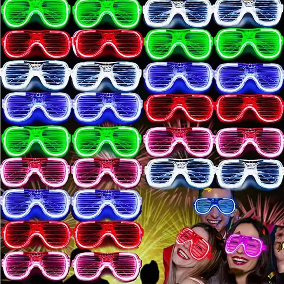 5-50 Pcs Light Up LED Glasses  - Glow In The Dark Party Glasses 评论和价格