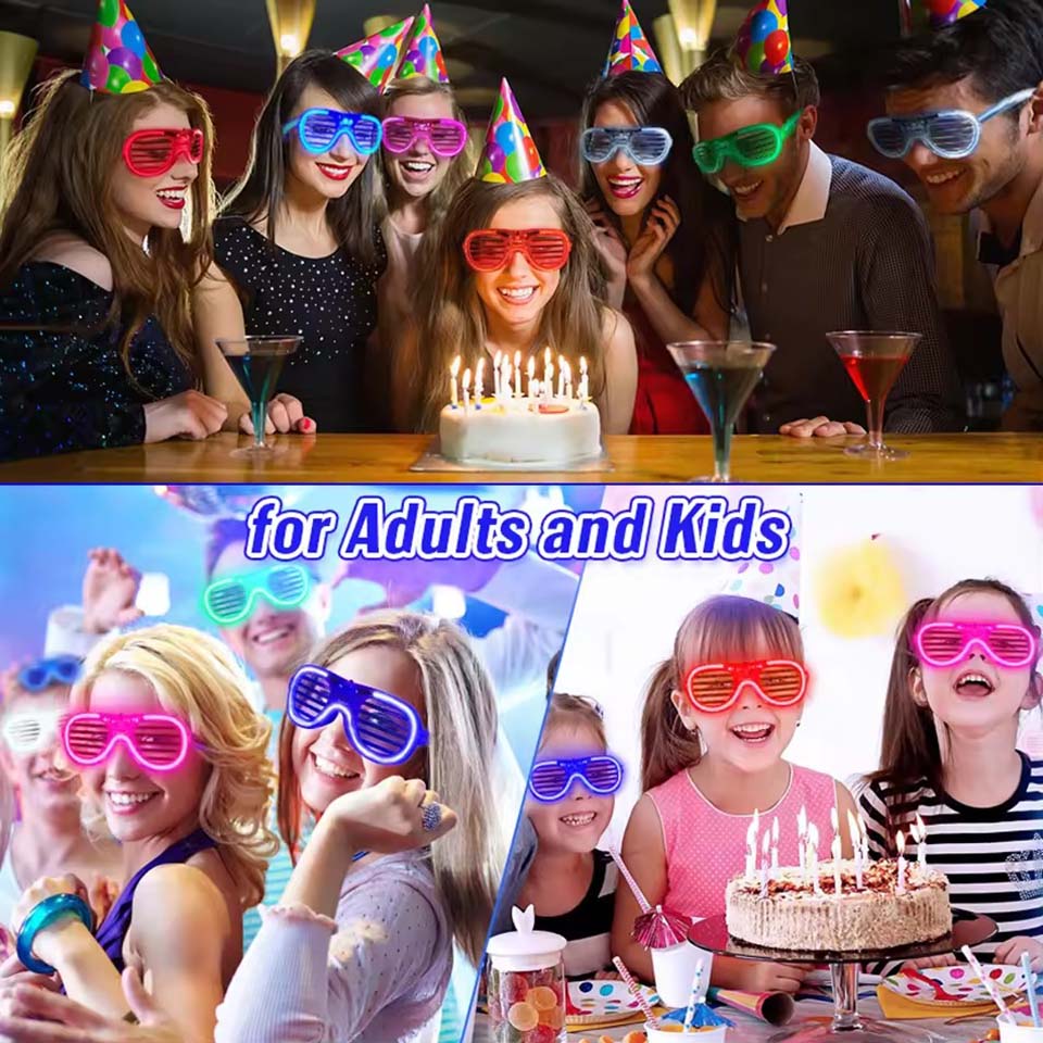5-50 Pcs Light Up LED Glasses  - Glow In The Dark Party Glasses 评论和价格