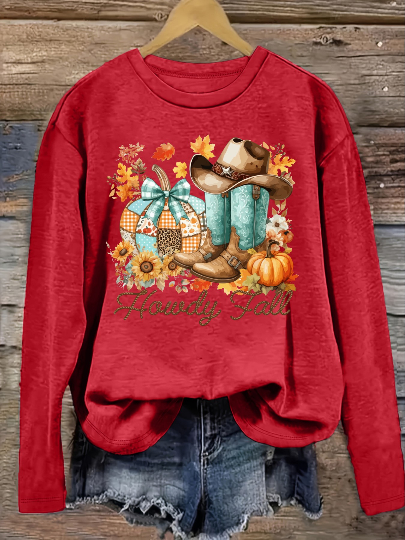 Women's Casual Long Sleeve Cre - Costumes 评论和价格