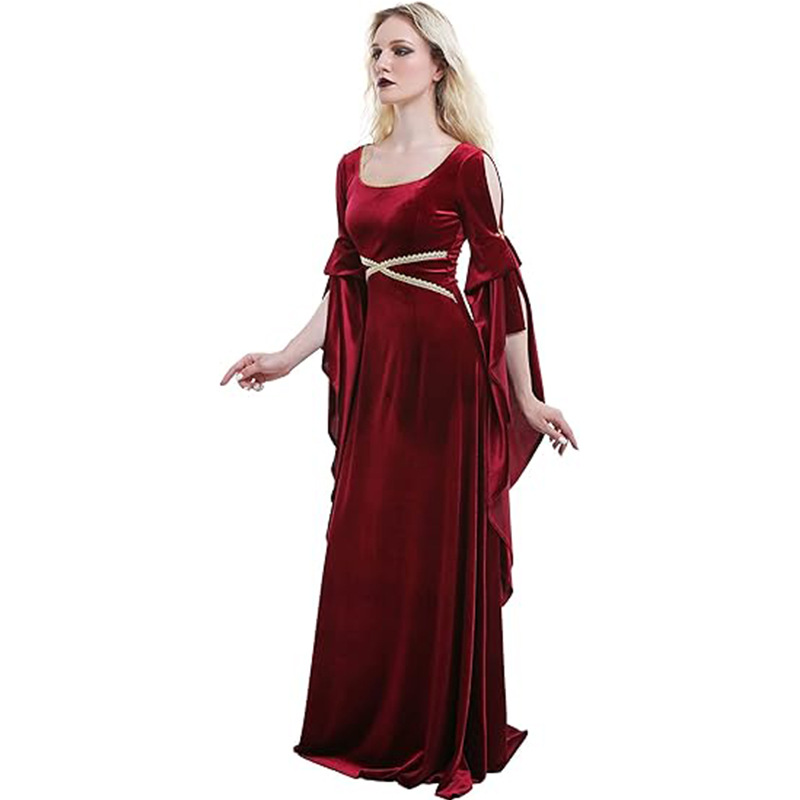 Women Medieval Dress Red Queen - Medieval Renaissance Dress Women 评论和价格