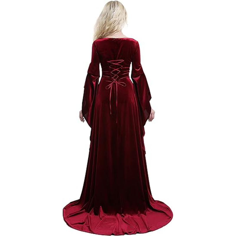 Women Medieval Dress Red Queen - Medieval Renaissance Dress Women 评论和价格