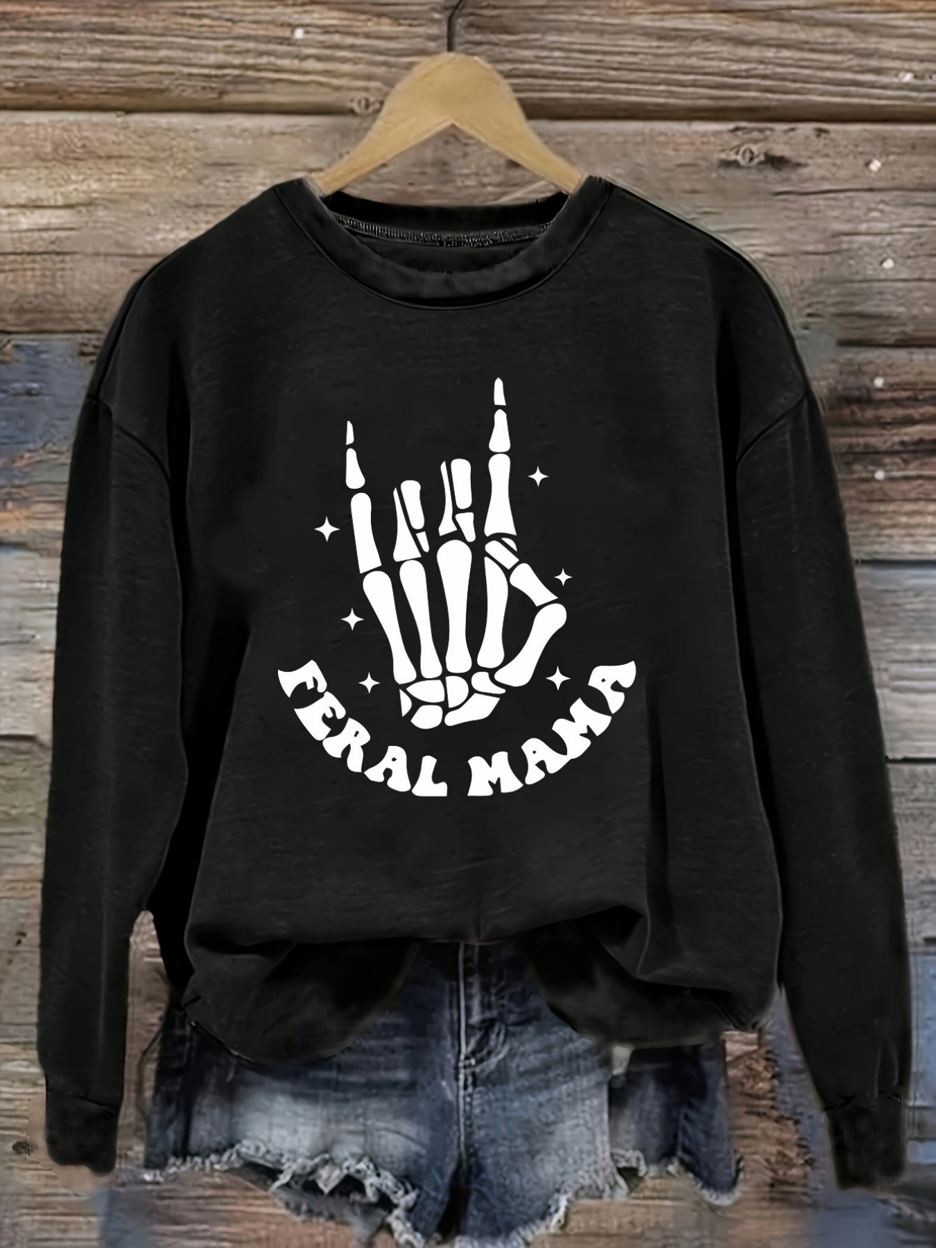 Women's Casual Long Sleeve Cre - Costumes 评论和价格