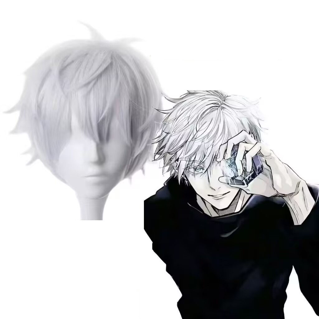 Gojo Satoru Cosplay Wig Anime  - Anime Cosplay Wig Heat Resistant 评论和价格