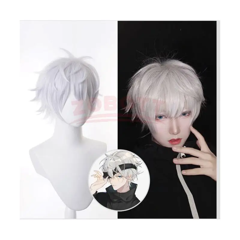 Gojo Satoru Cosplay Wig Anime  - Anime Cosplay Wig Heat Resistant 评论和价格