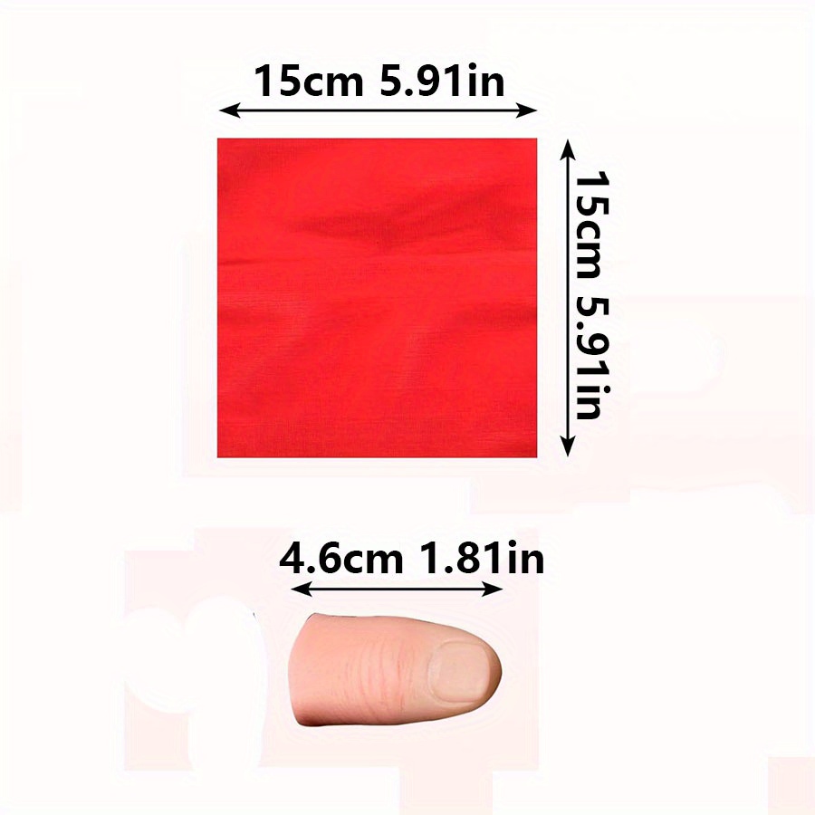 1set Scarf-Vanish Magic Thumb  - Thumb Tip Magic Trick Set 评论和价格