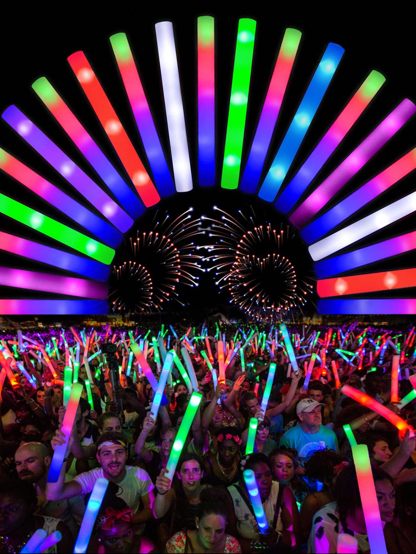20/30pcs LED Foam Glow Sticks  - Flashing Led Foam Sticks Party 评论和价格
