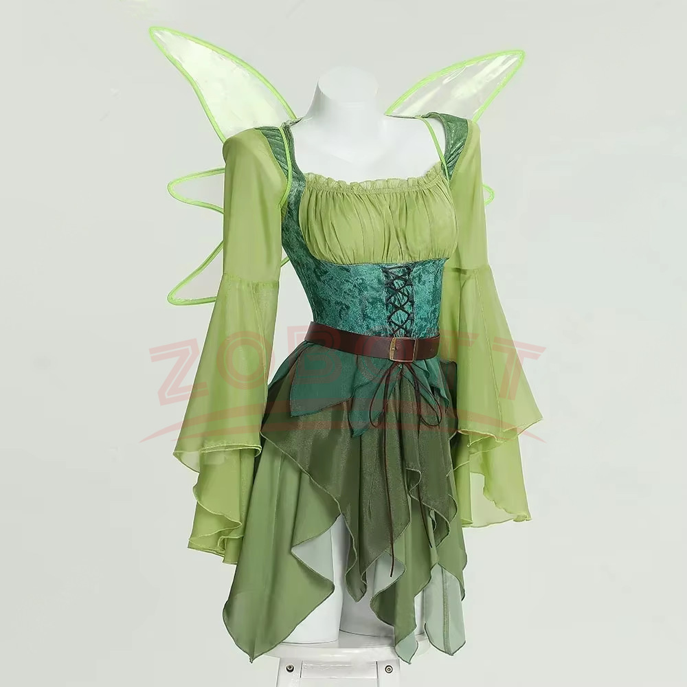 Women's Elf Medieval Green Fai - Medieval Renaissance Dress Women 评论和价格
