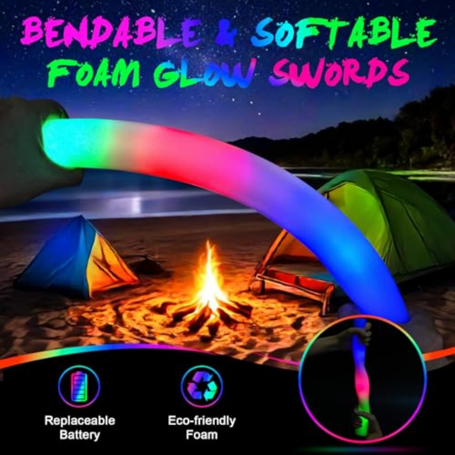 Pack Foam Glow Sticks, Bulk LE - Flashing Led Foam Sticks Party 评论和价格