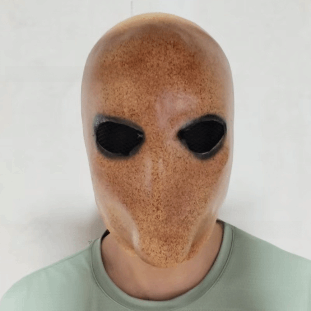 Faceless Man Halloween Slender - Latex Alien Mask Realistic 评论和价格