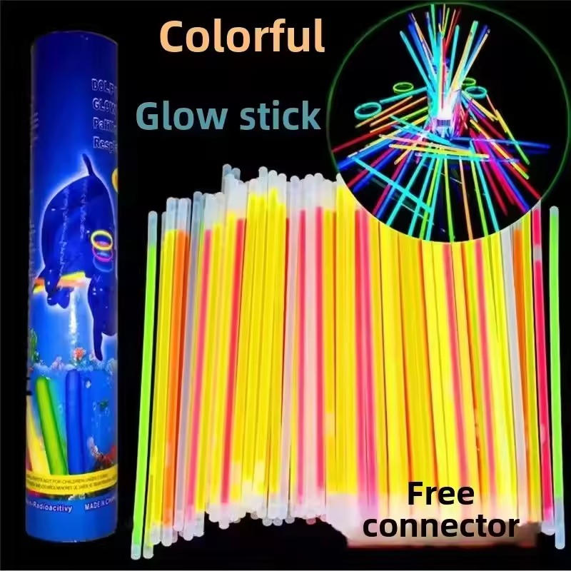 50/100Pcs Fluorescence Sticks  - Glow In The Dark Party Glasses 评论和价格