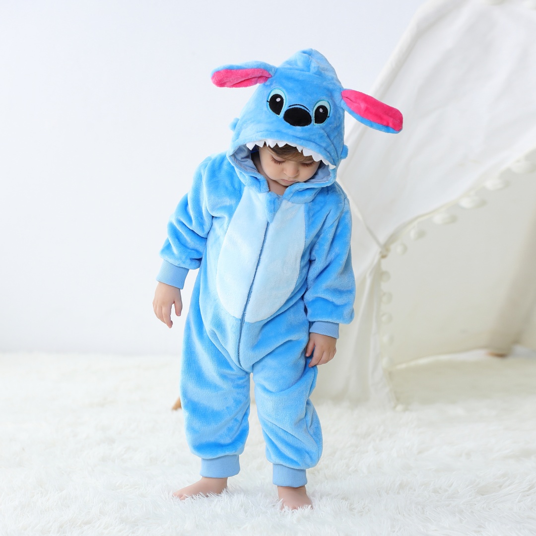 Baby Kigurumi Stitch Cartoon R - Spiderman Jumpsuit Kids 评论和价格