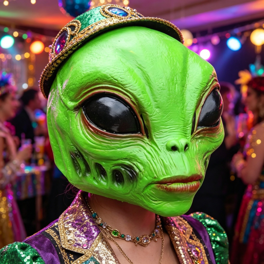 Halloween Alien Mask Party Cos - Latex Alien Mask Realistic 评论和价格