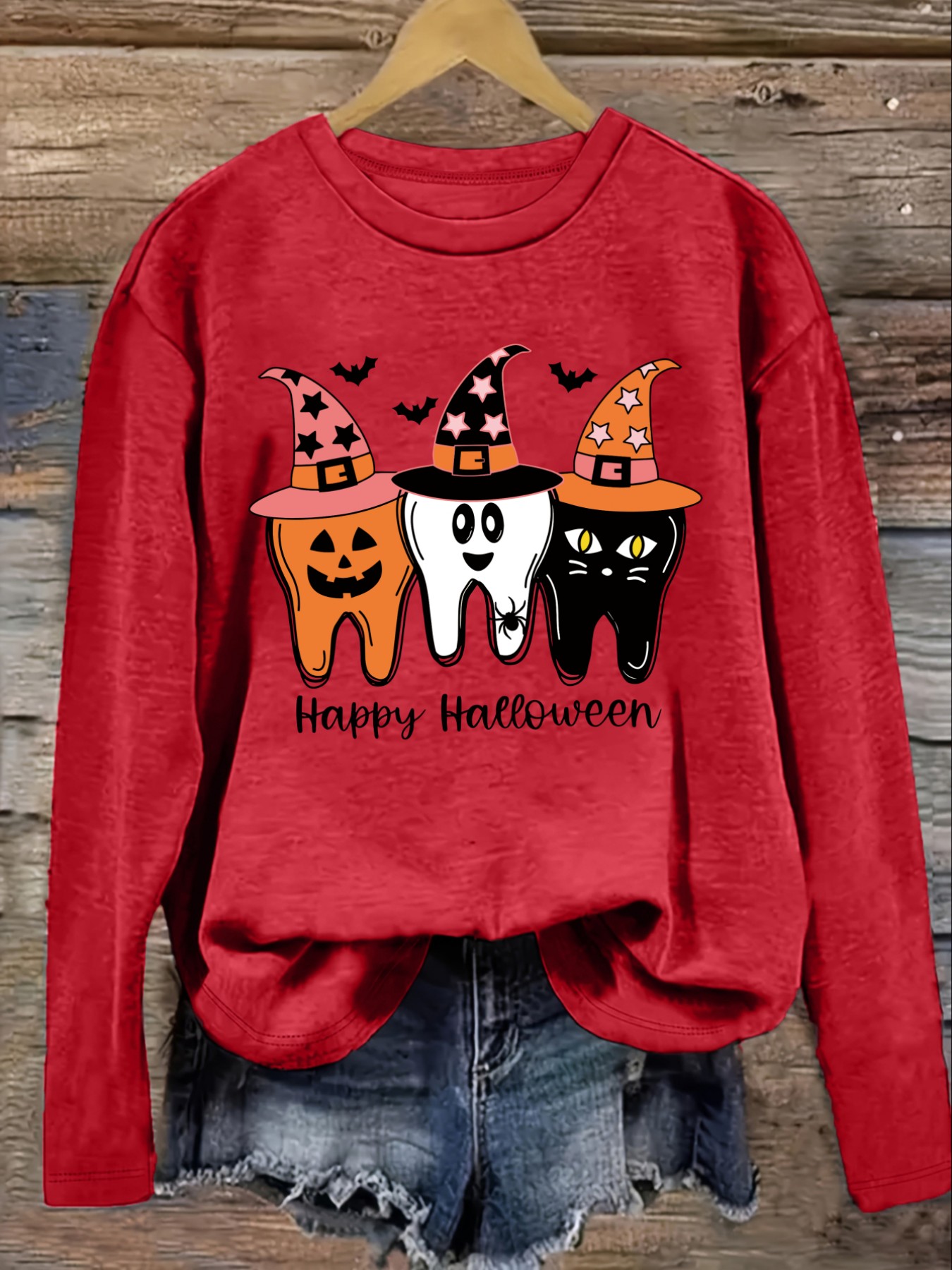 Women's Casual Long Sleeve Cre - Costumes 评论和价格