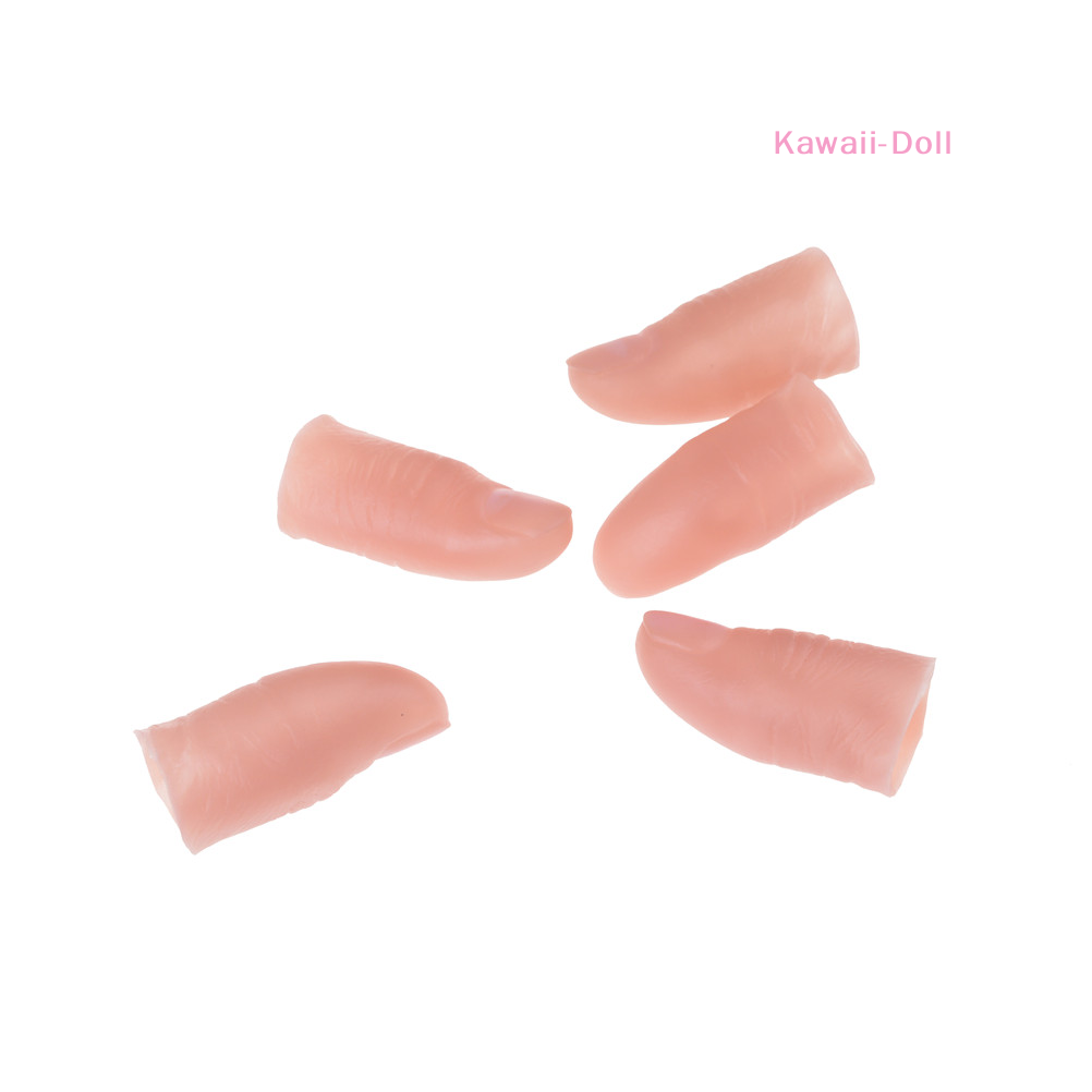 [DO]5Pcs/Set Fake Soft Thumb T - Thumb Tip Magic Trick Set 评论和价格