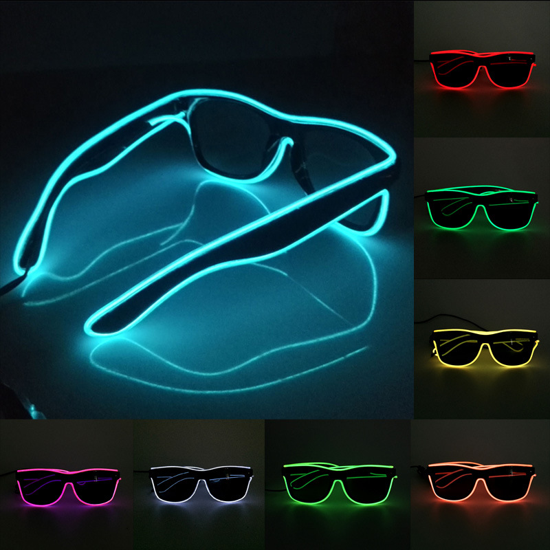 1PC Flashing EL Wire Led Glass - Glow In The Dark Party Glasses 评论和价格
