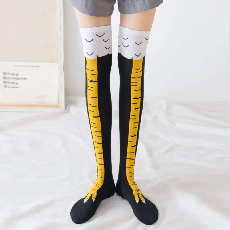 Chicken Paws Feet Long Socks W - Funny Chicken Leg Socks 评论和价格
