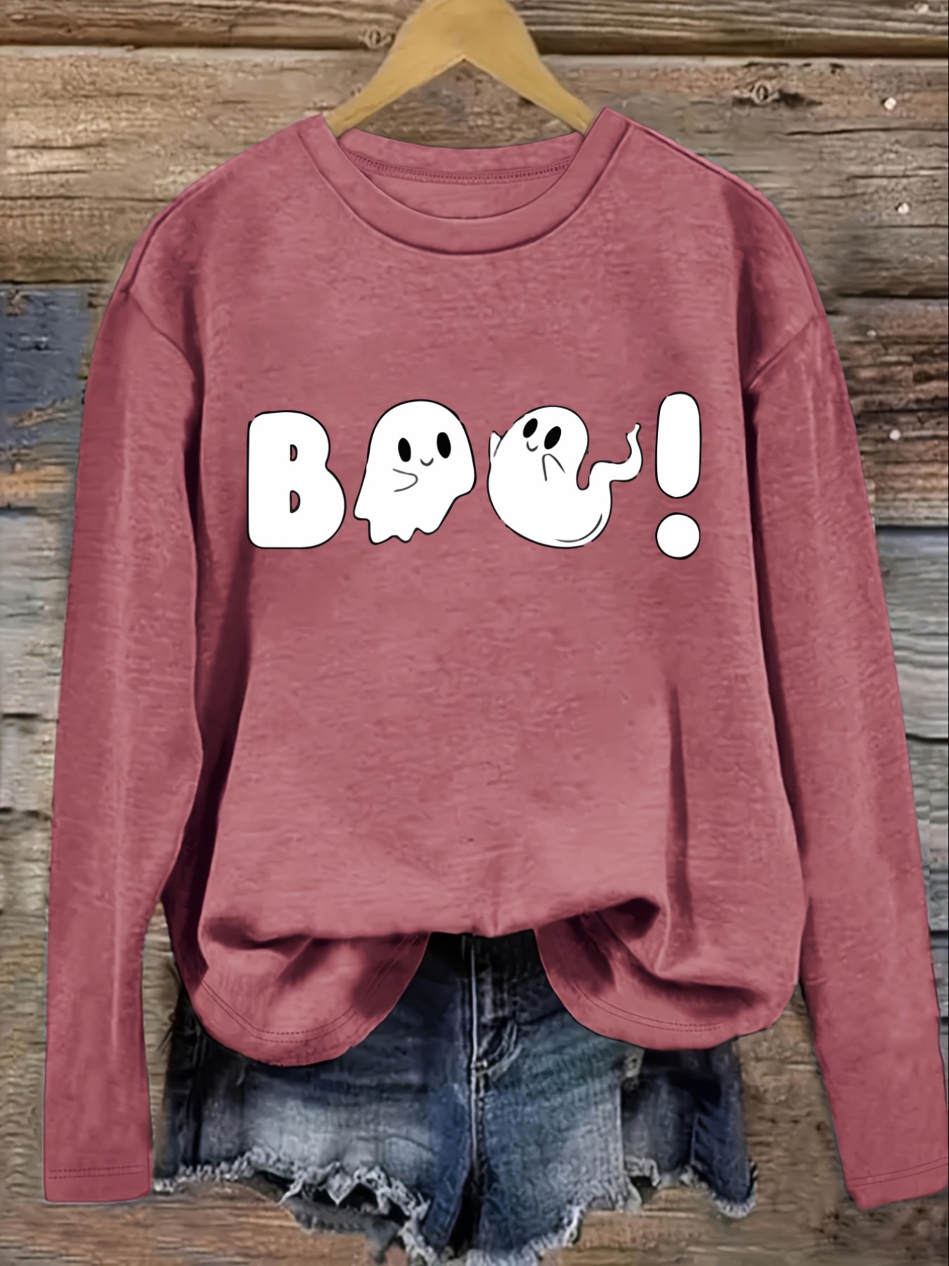 Women's Casual Long Sleeve Cre - Costumes 评论和价格