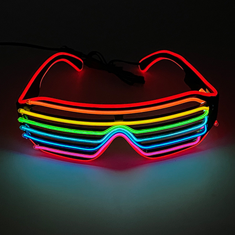 Fluorescent Colorful Glowing G - Glow In The Dark Party Glasses 评论和价格
